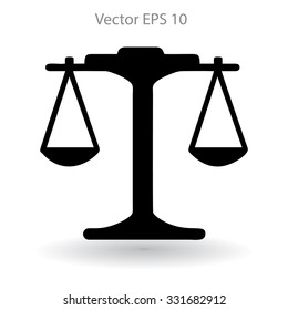 the balance in equilibrium vector illustration