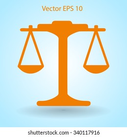 the balance in equilibrium vector illustration