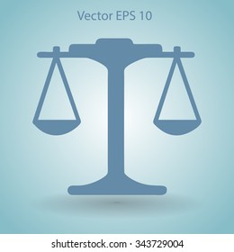 the balance in equilibrium vector illustration