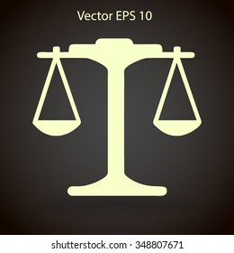 the balance in equilibrium vector illustration