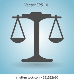 the balance in equilibrium vector illustration