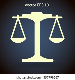 the balance in equilibrium vector illustration