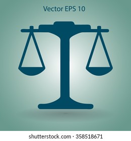 the balance in equilibrium vector illustration