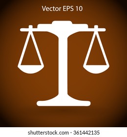 the balance in equilibrium vector illustration