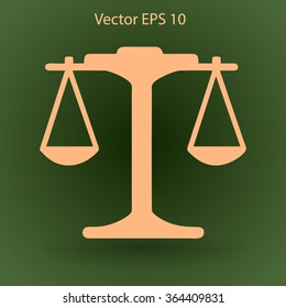 the balance in equilibrium vector illustration