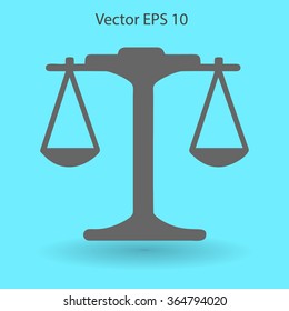 the balance in equilibrium vector illustration