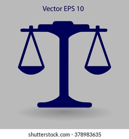 the balance in equilibrium vector illustration