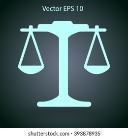 the balance in equilibrium vector illustration