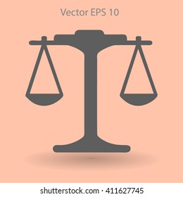 the balance in equilibrium vector illustration