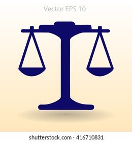 the balance in equilibrium vector illustration