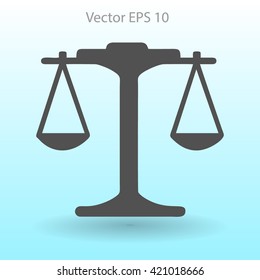 the balance in equilibrium vector illustration