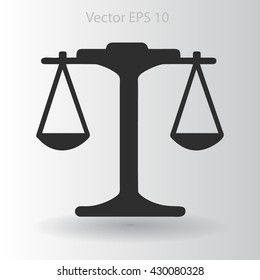 the balance in equilibrium vector illustration