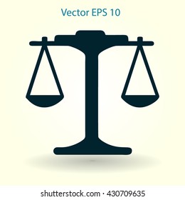 the balance in equilibrium vector illustration