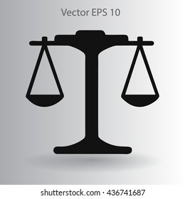 the balance in equilibrium vector illustration