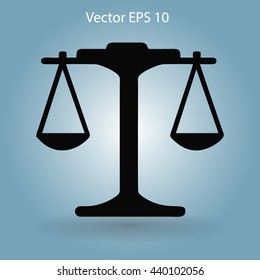 the balance in equilibrium vector illustration