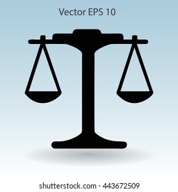 the balance in equilibrium vector illustration