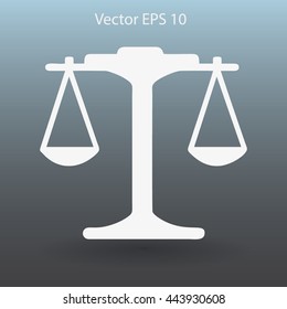 the balance in equilibrium vector illustration