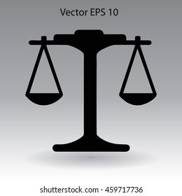 the balance in equilibrium vector illustration
