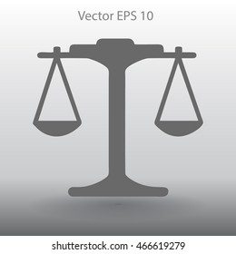 the balance in equilibrium vector illustration