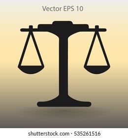the balance in equilibrium vector illustration