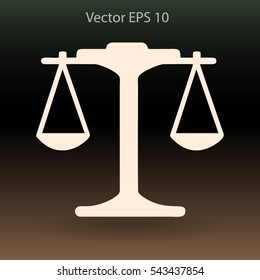 the balance in equilibrium vector illustration