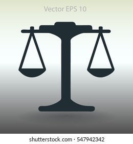 the balance in equilibrium vector illustration