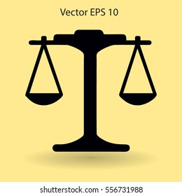 the balance in equilibrium vector illustration