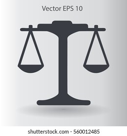the balance in equilibrium vector illustration