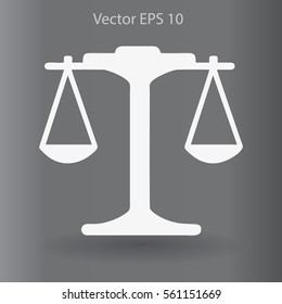 the balance in equilibrium vector illustration
