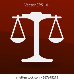 the balance in equilibrium vector illustration