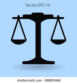 the balance in equilibrium vector illustration