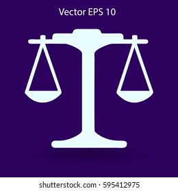 the balance in equilibrium vector illustration