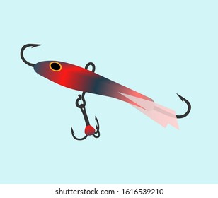 Balance for fishing. Winter fishing. Fishing. Vector balancer