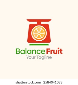 Balance Fruit Logo Design Template. Good for Business, Agency, Community and Organization