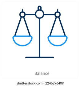 balance and gdpr icon concept