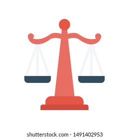 balance glyph flat vector icon