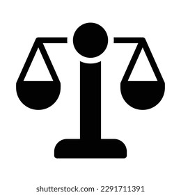 balance glyph icon illustration vector graphic