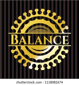 Balance gold badge or emblem