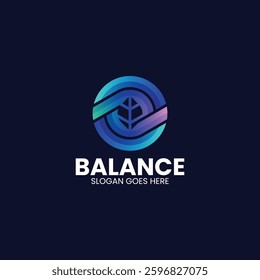 Balance Gradient Colorful Logo Template