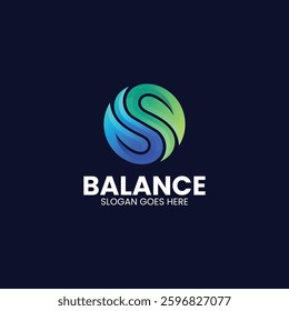 Balance Gradient Colorful Logo Template