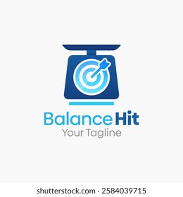 Balance Hit Logo Design Template. Good for Business, Agency, Community and Organization