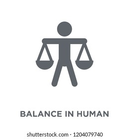 Balance in human resources icon. Balance in human resources design concept from Human resources collection. Simple element vector illustration on white background.