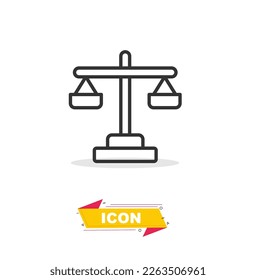 Balance icon in black colour
