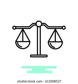 balance icon Flat.
