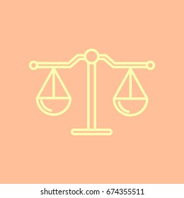  balance icon Flat.