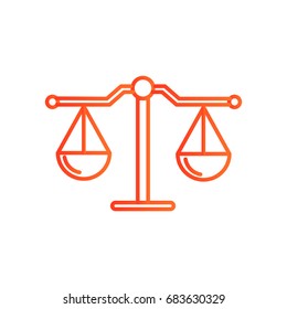  balance icon Flat.
