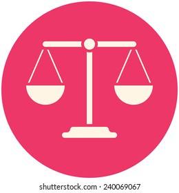Balance icon (flat design)