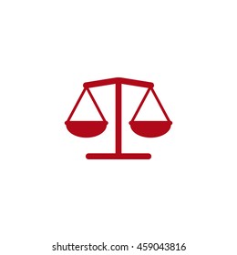 Balance Icon, flat design style