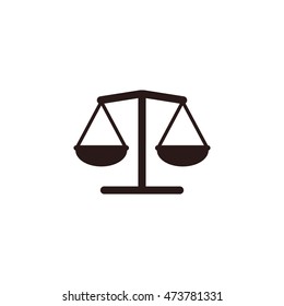 Icono de equilibrio, estilo de diseño plano