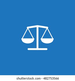 Balance Icon, flat design style